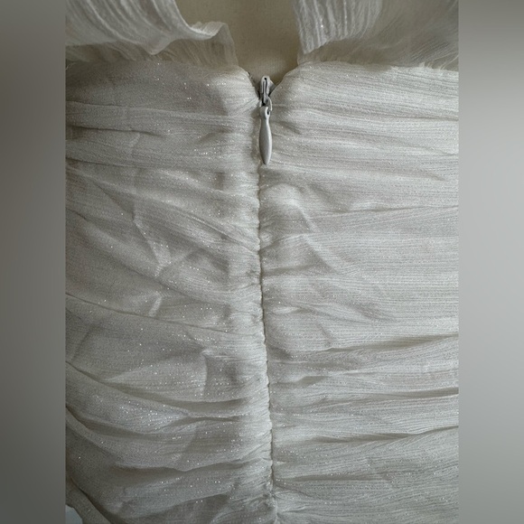 Windsor White Long Sleeve Short Dress Size Small - Picture 9 of 10